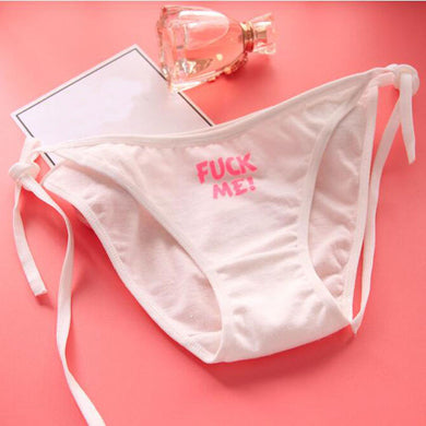 White and Pink F**k Me Panty