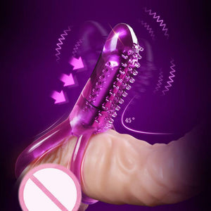 Purple Vibrating Cock Ring