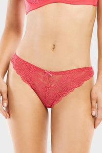 Set of 6 Pack Floral Lace Cheeky Bikini Panties