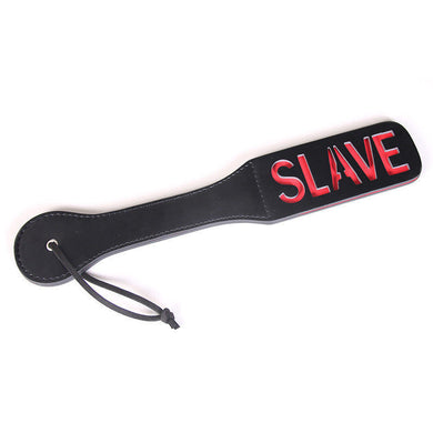 Black and Red SLAVE Bondage Paddle