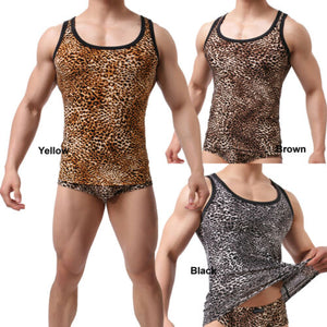 Leopard Brown Animal Print Tank Top