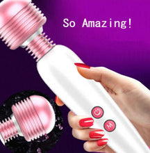 Load image into Gallery viewer, Pink and White Rechargeable 12 Mode Vibrator