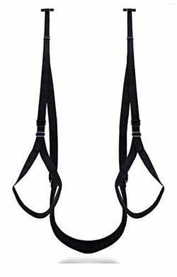 Black Adjustable Door Hanging Sex Swing with Seat