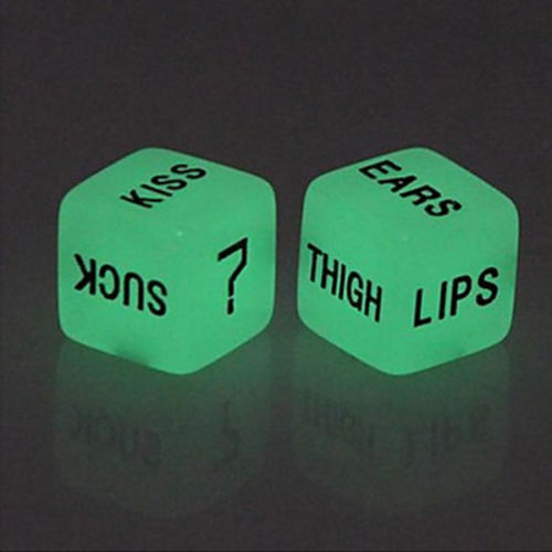 Glow in the Dark Erotic Dice Game