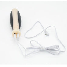 Load image into Gallery viewer, Black and Beige Electric Waterproof Butt Plug