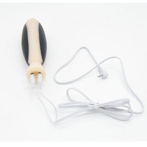 Black and Beige Electric Waterproof Butt Plug
